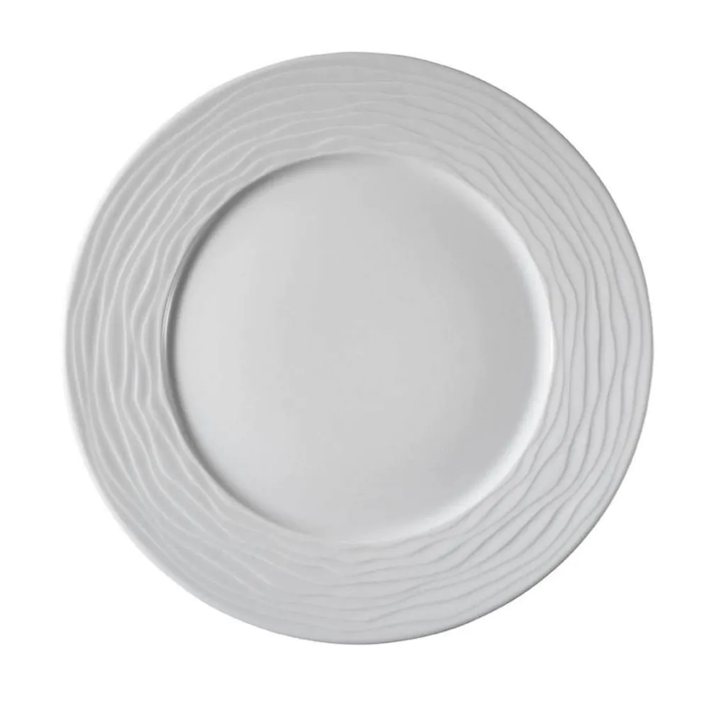 Flat plate Sea wave Ø27cm. x 2,27cm. white Flat plate Sea wave Ø27cm. x 2,27cm. white