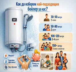 Как да изберем най-подходящия бойлер за нас?