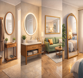 Как да подберем огледала за различните стаи в дома?