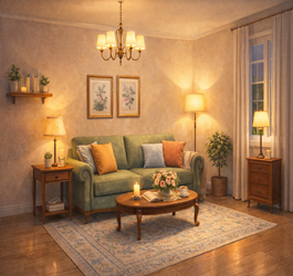 Осветление за хол: как да създадем уют и атмосфера?