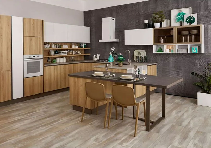 Линейна кухня с дължина 3.6м